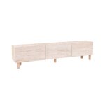Meuble tv en bois alvin - 180 x 31 x 42 cm - beige
