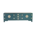 Meuble tv chinois teal bleu - fine asianliving - w175xd47 x h 54 cm - laqu - contemporain - design