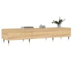 Meuble tv - cuque - chêne sonoma - 150x36x30 cm - 3 tiroirs - style contemporain Meuble tv - cuque - chêne sonoma - 150x36x30 cm - 3 tiroirs - style contemporain