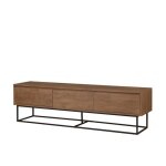 Meuble tv aghata est fabriqué en panneaux de particules mélaminés avec décor bois de noyer et a un cadre ... Meuble tv aghata est fabriqué en panneaux de particules mélaminés avec décor bois de noyer et a un cadre ...