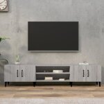 Meuble tv - gkk - sonoma gris 180x315x40 cm bois dingnierie - contemporain a6270
