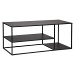 Meuble tv gota m�tal noir 50x120cm - atmosphera cr�ateur dint�rieur