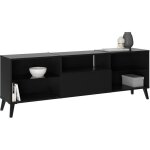 Meubles tv / hifi lowboard - décor noir - l1535 x h52 x p315 cm - fabriqué en allemagne Meubles tv / hifi lowboard - décor noir - l1535 x h52 x p315 cm - fabriqué en allemagne