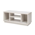 Iris ohyama meuble tv meuble tele banc tv ecran jusqu 43 pouces - ots - 100s - chne blanc - l36 x p100 ...