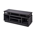 Iris ohyama meuble tv meuble tele banc tv ecran jusqu 43 pouces - ots - 100m - chne noir - l38 x p100 ...