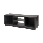 Iris ohyama meuble tv meuble tele banc tv ecran jusqu 55 pouces - ots - 125s - chne noir - l36 x p126 ...