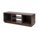 Iris ohyama meuble tv meuble tele banc tv ecran jusqu 55 pouces - ots - 125s - marron - l36 x p126 x ...