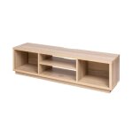 Iris ohyama meuble tv meuble tele banc tv ecran jusqu 65 pouces - ots - 150s - marron clair - l36 x ...