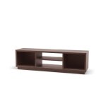 Iris ohyama meuble tv meuble tele banc tv ecran jusqu 65 pouces - ots - 150s - marron - l36 x p150 x ...