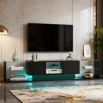 Meuble tv led 200 cmarmoire e t�l�visionbanc tvmeuble t�l� de salonbanc tv moderne en bois avec 2 tiroirsmeubl ...