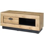 Meuble tv malaga petit modle. idal pour votre salon. look moderne et tendance type industriel bois ...