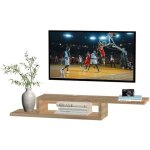 Homcom - meuble tv - bois - 152x29x21cm - chêne Homcom - meuble tv - bois - 152x29x21cm - chêne