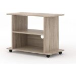 Meuble tv avec roulettes sous main universel yogi 80 cm salon hi - fi commode table Meuble tv avec roulettes sous main universel yogi 80 cm salon hi - fi commode table