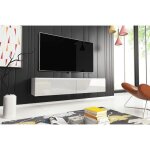 Meuble tv / meuble de salon - lowboard d - 140 cm - blanc - sans led Meuble tv / meuble de salon - lowboard d - 140 cm - blanc - sans led