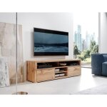 Meuble tv / meuble de salon - mario - 140 cm - effet chêne wotan - sans led - 4 niches ouvertes - 2 compartime ... Meuble tv / meuble de salon - mario - 140 cm - effet chêne wotan - sans led - 4 niches ouvertes - 2 compartime ...