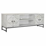 Meuble tv - item home - 180 cm - métal - bois de manguier - design contemporain Meuble tv - item home - 180 cm - métal - bois de manguier - design contemporain