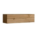 Meuble tv suspendu coloris chne wotan 120cm collection switch.