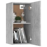 Meuble tv suspendu - swt - gris b�ton - 305x30x60 cm - 2 �tag�res - contemporain - design