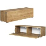 Meuble tv suspendu / table basse tv / banc tl flottant de salon 105 cm de chne