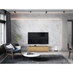 Meuble tv suspendu / table basse tv / banc tl flottant de salon 140 cm de chne