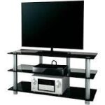 Zumbo 110 meuble tv hifi video commode rangement verre noir Zumbo 110 meuble tv hifi video commode rangement verre noir