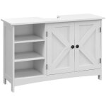 Kleankin - meuble sous vasque - mdf - 90x30x60cm - blanc Kleankin - meuble sous vasque - mdf - 90x30x60cm - blanc