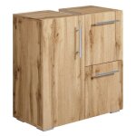 Meuble vasque - mars - chene - 60 x 30 x 60 cm - armoire de salle de bain