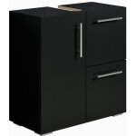 Meuble vasque mars - noir - 600 x 300 x 600 mm - meuble de salle de bain colonne armoire Meuble vasque mars - noir - 600 x 300 x 600 mm - meuble de salle de bain colonne armoire