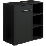 Meuble vasque neptunus - noir - 600 x 300 x 600 mm - meuble de salle de bain - aspect bois - a poser ... Meuble vasque neptunus - noir - 600 x 300 x 600 mm - meuble de salle de bain - aspect bois - a poser ...