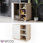 Meuble sous vasque simple perry 60x55. 6cm sonoma sonoma vicco