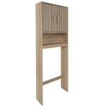Meuble de salle de bain - home deco factory - klaus - rangement - rustique chic - marron