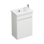 Meuble wc lave - mains burgbad joline blanc mat