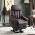 Meubliv fauteuil inclinable �lectrique avec r�glage en hauteur et repose - pieds int�gr� 94x80x104cm ...