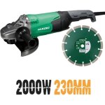 Meuleuse 230mm hikoki 2200w avec disque - g23sw2w7z