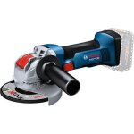 Meuleuse dangle sans fil bosch professional 18v system - gwx 18v - 8 - disque  125 mm - mtal - 5 disques ...