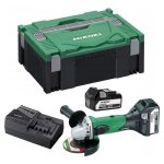 Meuleuse dangle 18v 125 mm (2x50 ah) en coffret - hikoki g18dsl2wuz