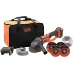 Meuleuse sans fil - black & decker - bcg720m1a5 - qw - 18 v + 5 disques + 1 batterie 4 ah Meuleuse sans fil - black & decker - bcg720m1a5 - qw - 18 v + 5 disques + 1 batterie 4 ah