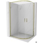 Mexen exo cabine de douche semi - circulaire coulissante 90 x 80 cm transparent dor� - 8132 - 090 - 080 ...