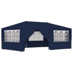 Mexp - tente de réception - belvédère de jardin avec parois latérales 4x6 m bleu 90 g - m²(6417) Mexp - tente de réception - belvédère de jardin avec parois latérales 4x6 m bleu 90 g - m²(6417)