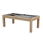 Meyer tablebillard - table � manger convertible en billard 6ft - h�tre - tapis gris - 183 x 103 x 80. ...