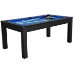 Meyer tablebillard - table  manger convertible en billard 6ft - noir - tapis bleu fonc - 183 x 103 ...