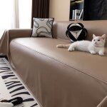 Mhy� sous - chauss�e de canap� 180x150 cm �paisse peinture �tanche design imperm�able � leau brune claire ...