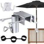 Mhy� support parasol balcon pied de parasol balcon r�glable � 25 - 38 mm fixation parasol balustrade ...