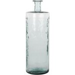 Mica decorations guan bouteille en verre - h75 x �25 cm - verre recycl� - transparent