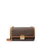 Michael kors tribeca - sac � rabat brun - noisette 30r5g2rl7b252