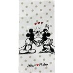 Serviette de plage mickey - minnie r�tro vintage disney - 70x140 cm - en microfibre