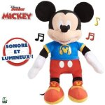 Mickey peluche musicale avec fonctions sonores et lumineuses 30 cm jouet pour enfants ds 3 ans mcc13 ...