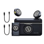 Micro cravate - hollyland - lark m2 - microphones lavalier pour dslr camra annulation bruit 30h utilisation ...