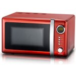 Micro - ondes - adexi - 700 watts - rouge - 5 niveaux de puissance