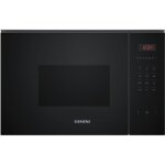 Micro - ondes + grill encastrable - siemens iq300 - be523lmb1f - noir - 1 mode de cuisson - 38, 2 x 59, ...